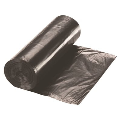 REN66024-CA Renown 60 Gal. 2 mil 38 in. x 58 in. Black Can Liner (10 per Roll, 10-Roll per Case)