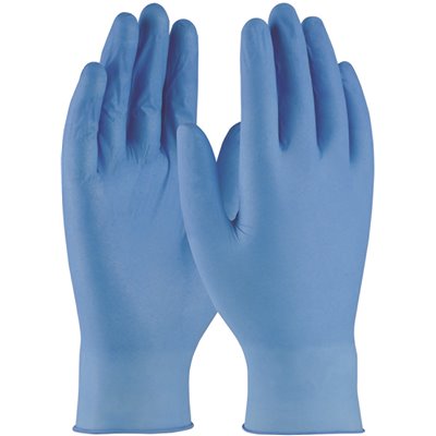 314509103 Medium Blue Synmax Vinyl/Nitrile Blend 4G Multi-Purpose Disposable Gloves, (100-Pack)