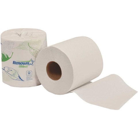 REN06104-WB Single Roll 2-Ply 4.5 in. x 3.75 in. Toilet Paper (500 Sheets per Roll 96 Rolls per Case)